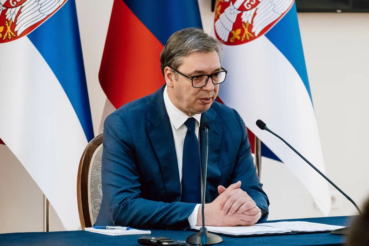 Президент Сербии АЛЕКСАНДР ВУЧИЧ выступил с речью в РУССКОМ ДОМЕ В БЕЛГРАДЕ